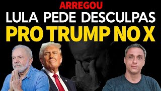 ARREGOU LULA coloca o rabo entre as pernas e já pede desculpas pro TRUMP no X [upl. by Leifer]