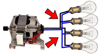 Como convertir un MOTOR de lavadora en un GENERADOR de 220v [upl. by Hamas]