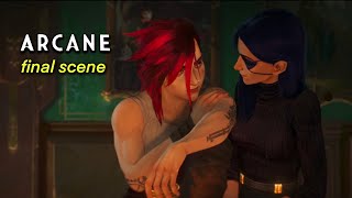 ARCANE Season 2 Final Scene  Caitlyn and Vis talk [upl. by Grove202]