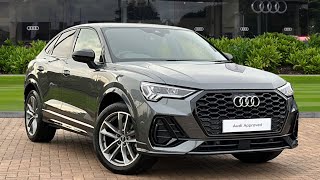 Approved Used Audi Q3 Sportback Black Edition 35 TFSI S tronic  Stafford Audi [upl. by Riker]