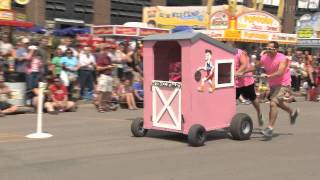 Outhouse Races  Iowa State Fair 2013 [upl. by Bobbye193]