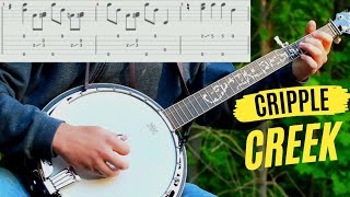 Cripple Creek  Banjo Lesson with Tab [upl. by Nalac906]