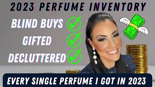 End of the Year Perfume Inventory 2023  Every single perfume I got this year perfumecollection [upl. by Duomham57]