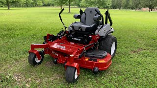 My Brand new mower  Exmark Lazer Z XSeries with a 60 inch deck [upl. by Enneire293]