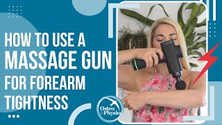 How to use a massage gun to help with forearm tightness [upl. by Carney]