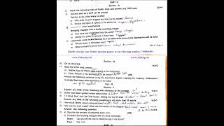 12th English 2nd Mid Term Test 2022 Original Question Paper [upl. by Yliab]