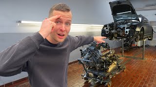 ich hole den V10 Motor des billigsten Audi RS6 raus ohne Anleitung oder Hilfe [upl. by Kimon]