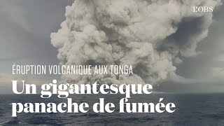 Les images impressionnantes de l’éruption volcaniques aux îles Tonga [upl. by Reteip]