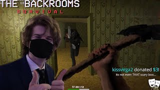 Ranboo Plays The Backrooms Survival  HORROR 04022022 VOD [upl. by Ielhsa]