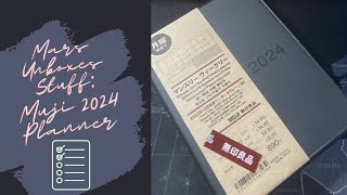 Unboxing Muji 2024 Planner [upl. by Gilberte]