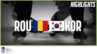 Highlights  Romania vs Korea  2022 IIHF Ice Hockey World Championship  Division I Group A [upl. by Nivad]