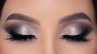 Classic Silver Sparkly Smokey Eyes Tutorial [upl. by Tully]