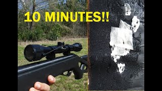 How To Zero Any Scope in 10 Minutes With Home Made Stand and Splatter Targets [upl. by Iadrahc571]