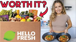 I Tried Cooking HelloFresh Meals For A Week  honest review [upl. by Anuahsar]