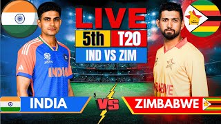 🔴 Live India vs Zimbabwe T20 Live Match Score  Live Cricket Match Today IND vs ZIM 2nd Innings [upl. by Medea]