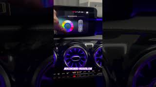 Installazione kit luci soffuse 64 colori Mercedes Classe A W177 bocchette illuminate MBUX NTG6 [upl. by Ynnal465]