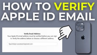 How To Verify Apple ID Email Address On iPhone 2024 [upl. by Kumler]