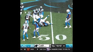 JK Dobbins rushes for a 15yard Gain vs Carolina Panthers [upl. by Nitza]