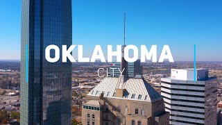 Oklahoma City Capital city of Oklahoma  4K drone footage [upl. by Annodal938]