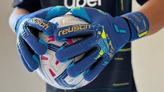 Reusch ATTRAKT AQUA WINDPROOF ORTHOTEC Goalkeeper Gloves [upl. by Elma177]