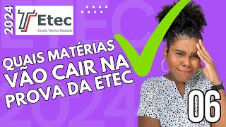 O QUE CAI NA PROVA DA ETEC Série Vestibulinho Etec 2024 Ep06 [upl. by Donella783]