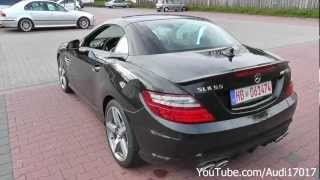 Mercedes SLK55 AMG  Start Up Revs Loud Sound Details Full HD [upl. by Beata]