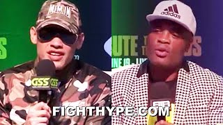 quotDIFFERENTquot JULIO CESAR CHAVEZ JR VS quotWOWquot ANDERSON SILVA FINAL PRESS CONFERENCE amp FACE OFF [upl. by Yadnus]