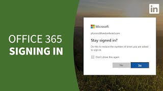 Office 365 Tutorial  How to Log In [upl. by Sarson]