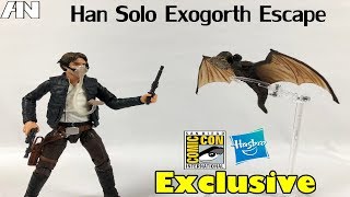 Star Wars Black Series Han Solo Exogorth Escape wMynock  SDCC 2018 Hasbro Exclusive [upl. by Asteria]