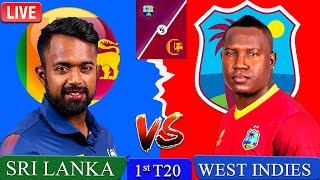 🔴 Live  West Indies vs Sri Lanka  SL vs WI 1st T20  Live Score amp Commentary [upl. by Alejandro10]