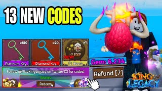 NEW CODES ALL WORKING CODES IN KING LEGACY 2024 DECEMBER ROBLOX KING LEGACY CODE [upl. by Hameean]