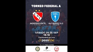 INDEPENDIENTE Chivilcoy Vs GUTIERREZ SC Mendoza  TORNEO FEDERAL A  15  15 hs [upl. by Roybn322]