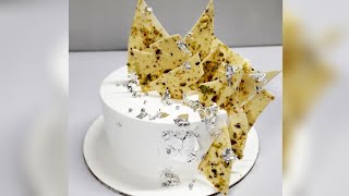 How To Make Chocolate Garnish Cake  Pistachio Cake Idea  shorts [upl. by Carroll]