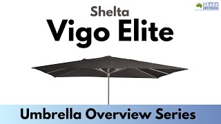 Shelta Vigo Elite 3x4m  Table Umbrella [upl. by Wahkuna196]