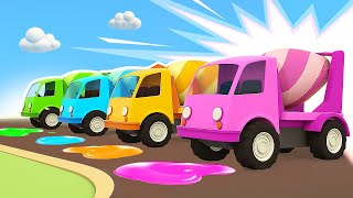 Helper cars cartoons full episodes amp Car cartoons for kids Learn colors with racing cars for kids [upl. by Ivanna112]