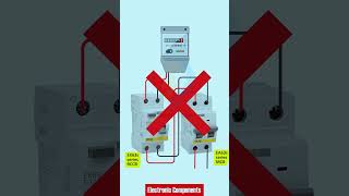 The right way to connect RCCB MCB with Energy Meter shots [upl. by Ynnavoeg]