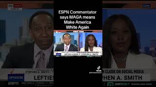 ESPN Commentator says MAGA means Make America White Again short news [upl. by Cullan319]