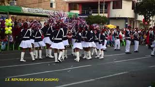 BANDA RITMICA DE LA IE REPÚBLICA DE CHILE CASMA 14 SET 2024 [upl. by Ainaled]