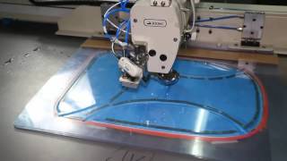 Sewing ornamental thread amp edge stitching for backpack [upl. by Radu]