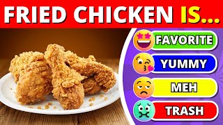 Tier List Rank Fast Food from Favorite to Trash 🍕📝 Junk Food Quiz [upl. by Llerreg]