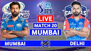 IPL 2024 Live Mumbai Indians vs Delhi Capitals Live  MI vs DC Live Scores amp Commentary [upl. by Carew]