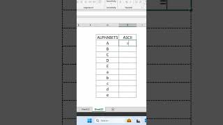 CAN YOU TURN ALPHABETS INTO SECRET CODE IN EXCEL  ytshorts shortsvideo shortfeed [upl. by Hole873]