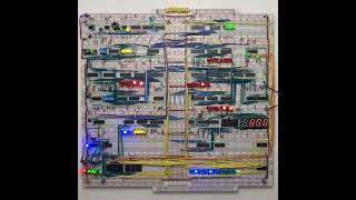 8Bit Breadboard Computer Demonstration  Division Program [upl. by Sabina]