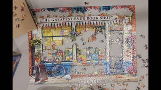 Puzzle time lapse Eurograpics The Greates Ever Book Shop 1000 pieces [upl. by Vaules]