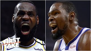 Are the days of LeBronKevin Durant being NBA’s best rivalry over Part 1  First Take [upl. by Katsuyama731]