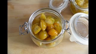 Sugar pickled kumquat [upl. by Lerret]