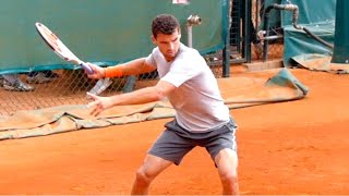 Grigor Dimitrov Forehand Slow Motion Closeup  ATP Tennis Forehand Technique [upl. by Delwyn846]