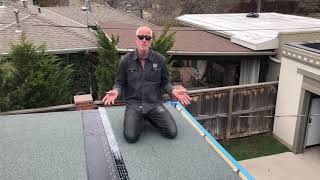 Denver Roofer install peel and stick or self adhered modified roof Patio flat roof [upl. by Epilihp]