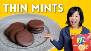 3Ingredient Thin Mints In 10 Minutes  Ritz Cracker Thin Mint Recipe [upl. by Nagaer]