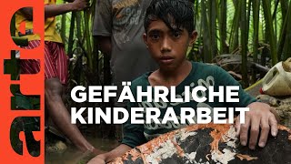 Philippinen Kinder tauchen nach Gold  ARTE Reportage [upl. by Enyalb700]